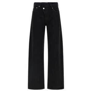 Agolde Black Cotton Relaxed Fit Women's Jeans